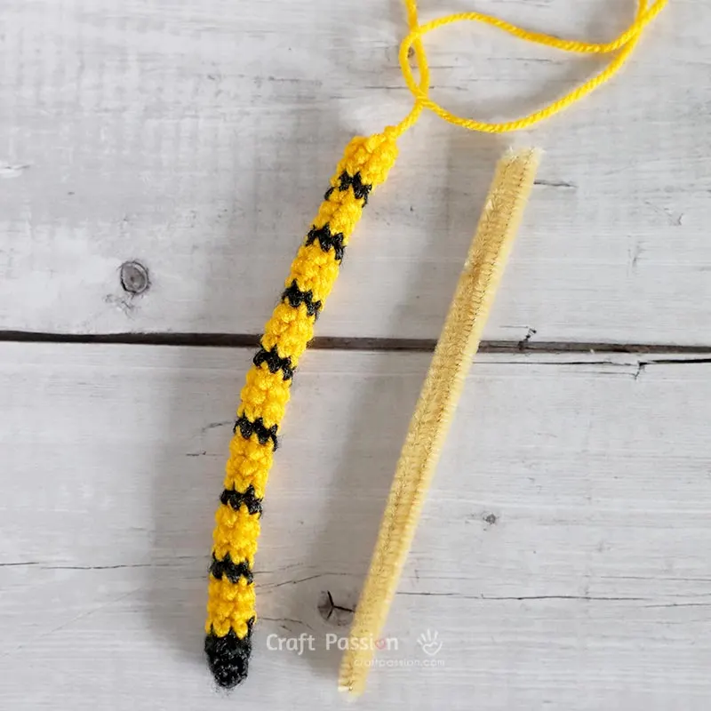 crochet tiger's tail