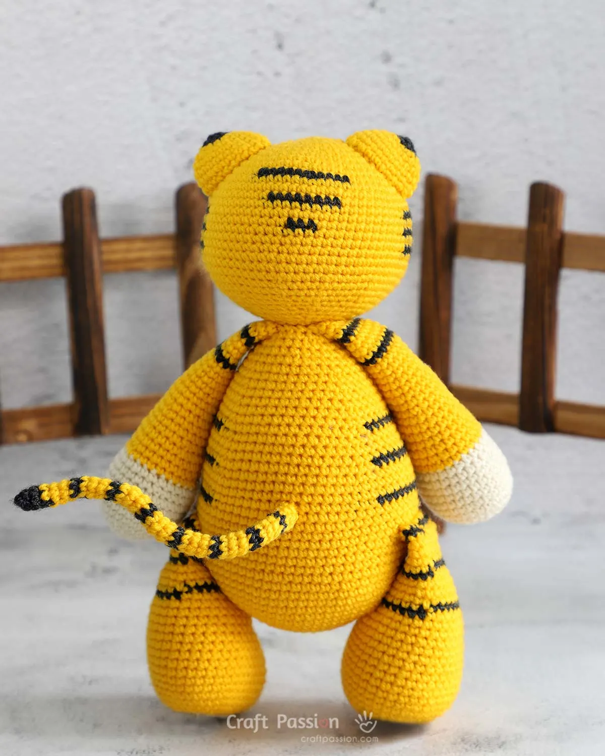 Timoe is a crochet stuffed animal that measures about 12.5" tall when standing. Just like the rest of the animal patterns in ZooVenture, Timoe is made in a huggable size, making it a perfect gift, especially for kids.