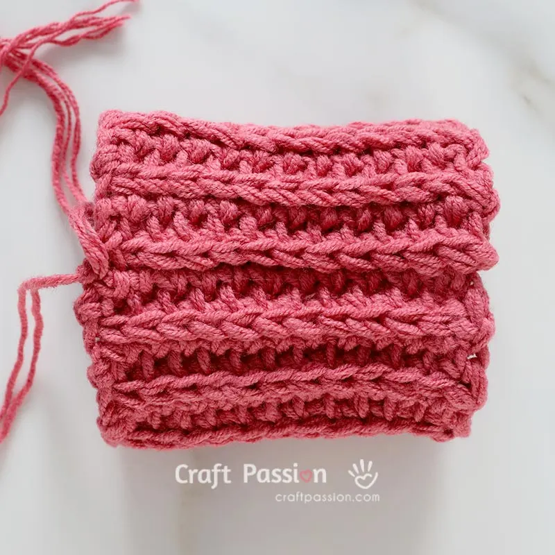 how to crochet tulip step 2.3
