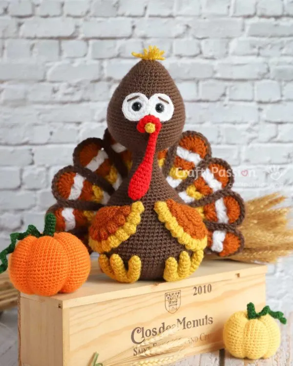 cute turkey amigurumi