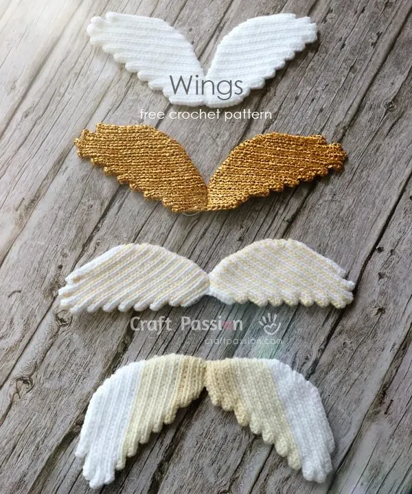 how to crochet wings