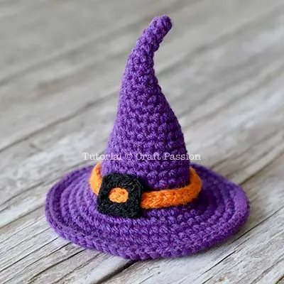 crochet witch hat
