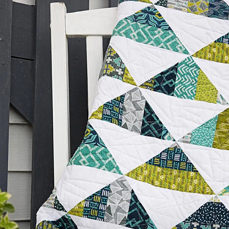 Say hello to cutting corners! Let&rsquo;s slice through this project like a pro with this quilt pattern. In this article, they provide a video tutorial full of tips and tricks to help you easily quilt all the portions together. Size: 60&rdquo; x 72&rdquo;