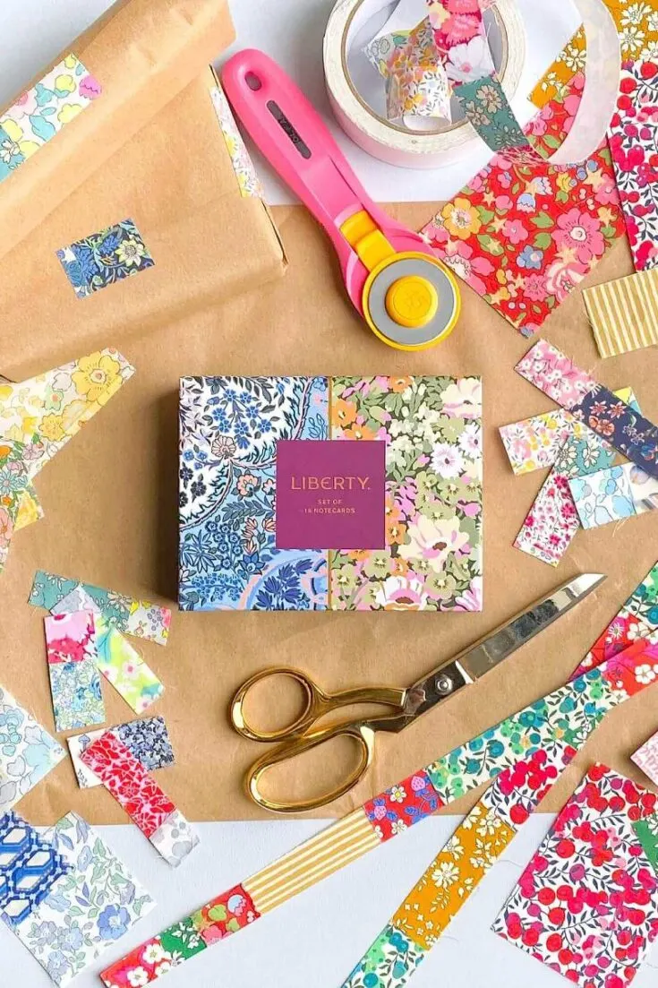 Decorative tape is an easy way to spruce up your gift wrapping or scrapbook page. With just a bit of carpet tape, you can use your scraps to make rolls of fun and colorful tape for any occasion.
