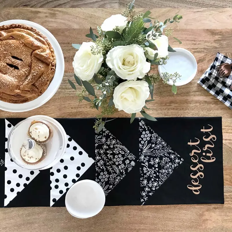 With fall approaching, try to quilt this chic and modern runner design as an accent piece for your table decor! It's catered to intermediate quilters and greatly contrasts the dining space. Learn how to make it by clicking the link below. Table runner size: 13" x 49 &frac12;"