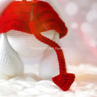 crochet devil tail