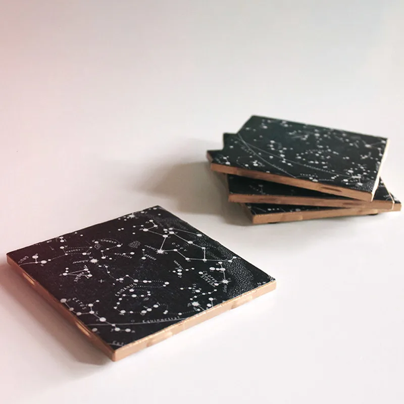 These constellation coasters bring a touch of the night sky into your home. These celestial crafts make a thoughtful and unique gift by incorporating your loved ones' star sign constellation into each coaster.
