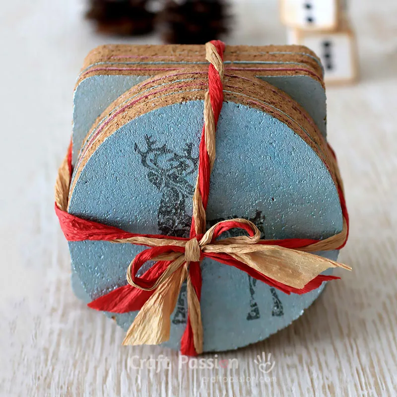 DIY cork coasters with stencils are a fun and creative way to add a personal touch to your home! They&rsquo;re practical and stylish, making them the perfect handmade gift and decoration. With endless design possibilities, you can customize them to fit your holiday decor or any occasion. Plus, they&rsquo;re super easy to make.