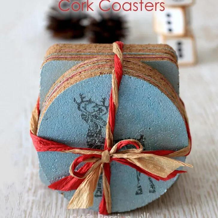 Quick and easy DIY Cork Coasters, perfect to make as gift. Easily customize to suit the occasion by using special theme design. Presentable. 