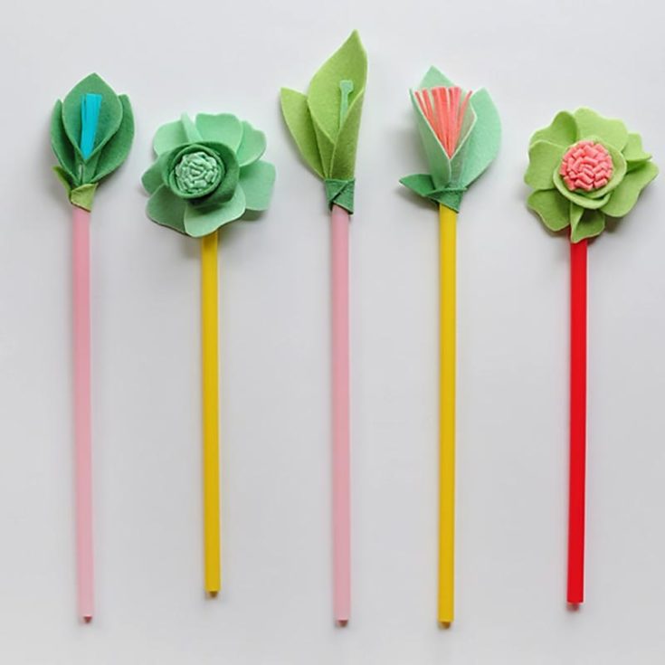 You might like these Felt Flowers! Use simple materials to make these lovely florals that will brighten up your space as they are a sight for sore eyes.