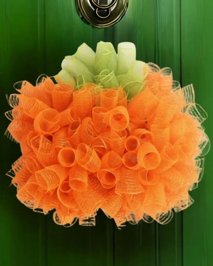 Learn how to make these DIY Mesh Pumpkins by following the tutorial. It&rsquo;s perfect to use all season long, and you only need a few items to get started.