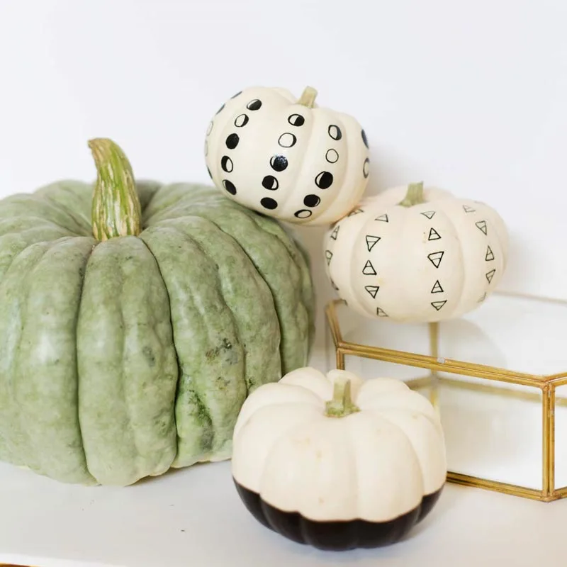 Are you looking for some fun and simple Halloween crafts for kids? Follow along with the tutorial to make those pen patterns, or personalize your pumpkin by creating quirky and creative patterns. You can even use different colored pens!