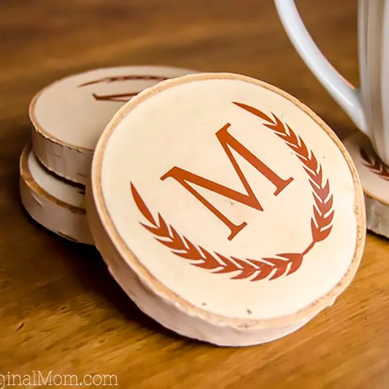Whats better than hot chocolate on a cold winter's night? Beautiful coaster to hold those yummy hot chocolates! Paint some imagery or phrases (whatever you like) on some wood slices to make these coasters. Protect your surfaces in style!