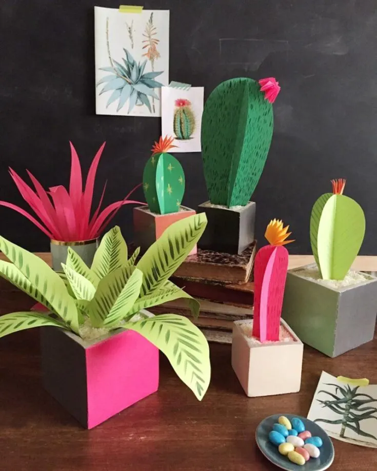If you don&rsquo;t have a green thumb, this craft is perfect for you to make! Bring the outdoors inside with these cool DIY paper plants! Just grab your regular crafting supplies and create your own mini jungle at home. It&rsquo;s the perfect craft to add a splash of greenery to your space and it&rsquo;s such a calming gift.