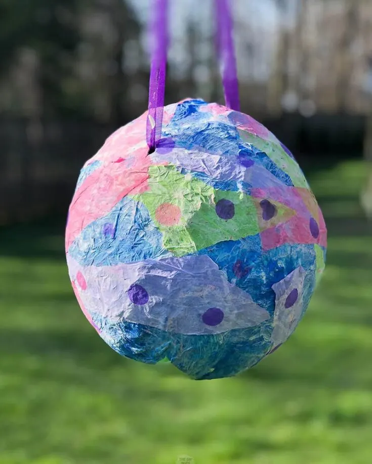 Here is a pinata made of paper mache that won't break the bank and can be smashed and bashed at any party without leaving you feeling too guilty afterward.