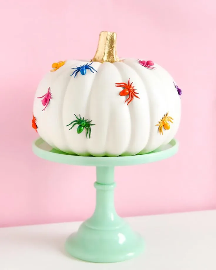 Instead of carving a pumpkin out, try this craft for size! The detailed tutorial below makes for an easy Halloween decoration as you follow along. It adds a cute touch to your pumpkins and personifies Halloween, making it lively!