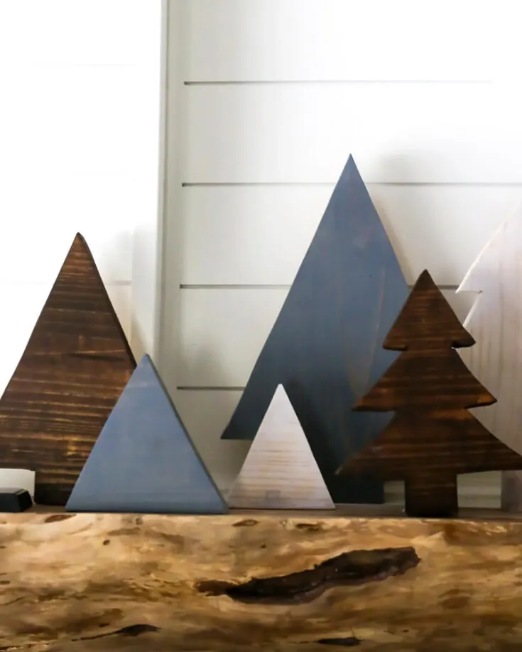 Bringing back the scrap wood trend! Use some more scrap wood that you already have to make small Christmas trees to accompany your main tree. The more the merrier!