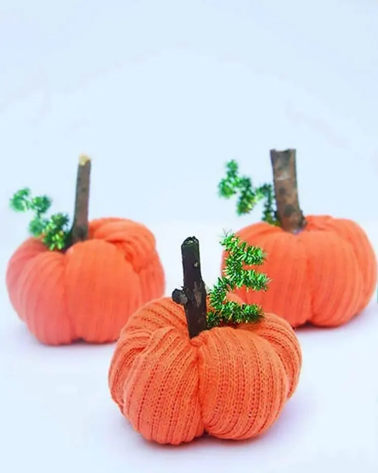 It's time to turn those old unwanted socks into something useful this Halloween! Watch as they become a bright, vibrant orange pumpkin and display the eerie spirit! Not to mention, it is a good lesson about recycling.