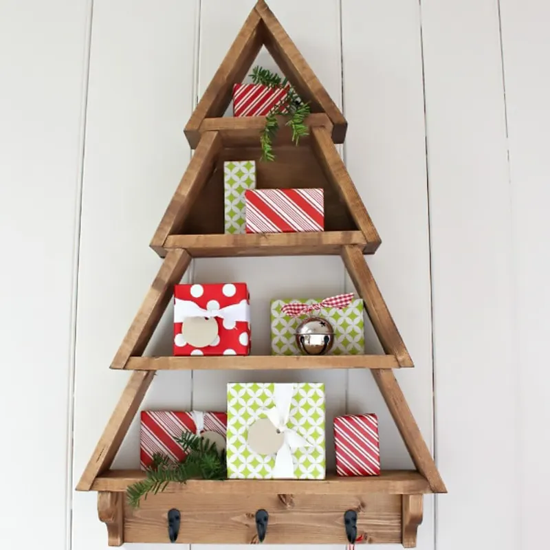 Here is another shelf idea. Make this Tree Shelf and accompany it with the Snowflake Shelf. Truly immerse yourself in the Christmas story with these beautiful crafts! Try it!