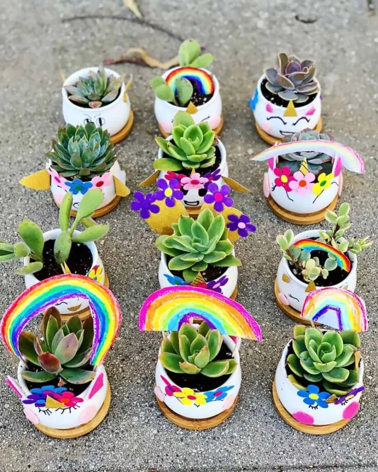 Looking for an easy craft to make that takes little effort yet looks fabulous? Try out these DIY Unicorn planters to turn your gardening adventure into a fun-filled one! This is also a perfect crafting idea to share with your kids to educate them while having a blast at the same time.