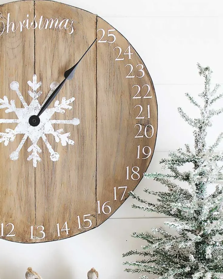 Heres another advent calendar for you and your family to count down to Christmas. This Wood Clock can easily be made using the right materials and techniques. Luckily, we have Alicia from Thrify and Chic to teach us how.