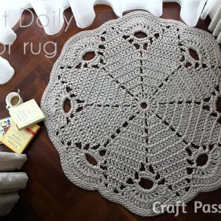 crochet rug doily