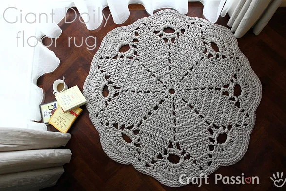 crochet rug doily