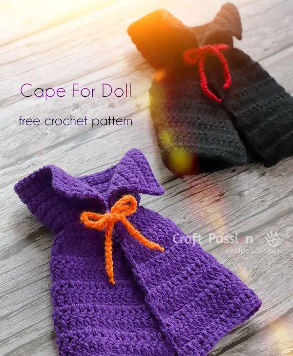 halloween cape crochet pattern