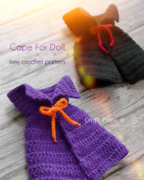 halloween cape crochet pattern