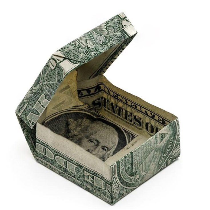 This origami box is definitely one of the more exciting crafts! Instead of normal origami paper, you use a dollar instead! The pattern also comes along with a lid. Have fun trying this out!