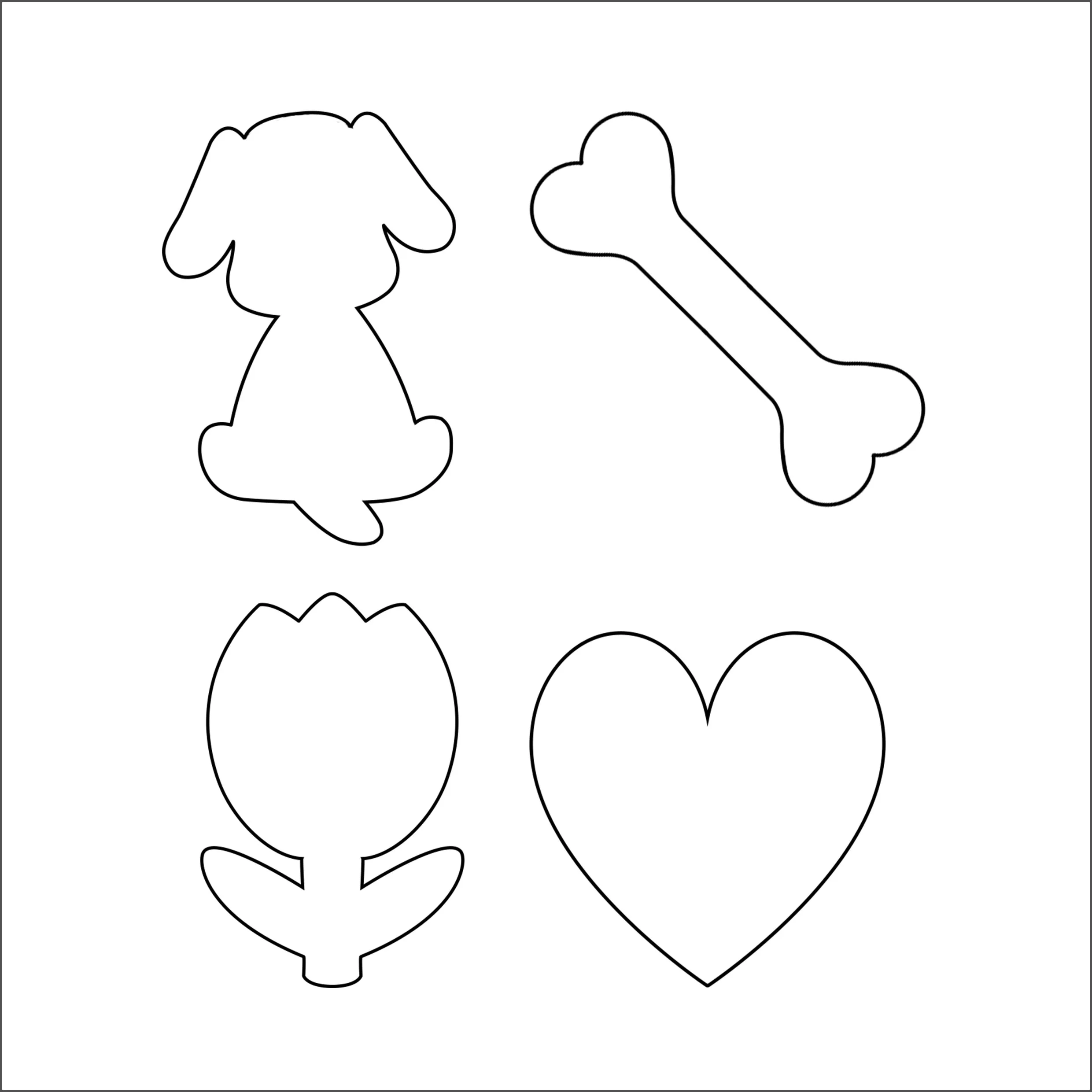 beginner's applique template for practice