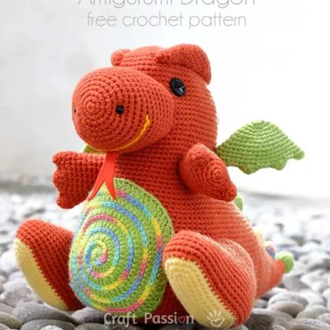 crochet dragon