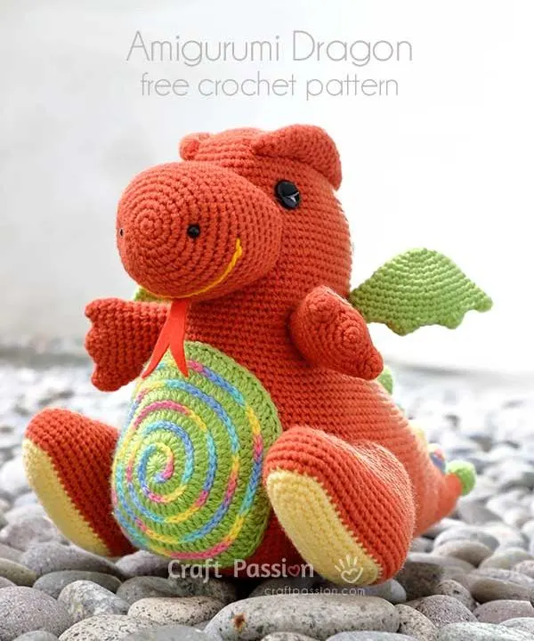 crochet dragon