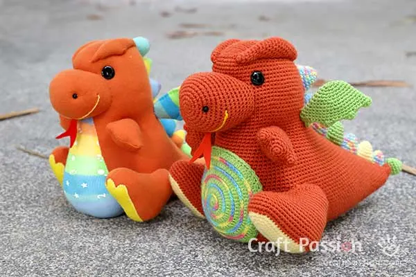 stuffed dragon pattern