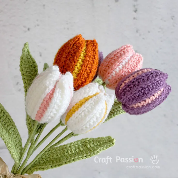 crochet tulip