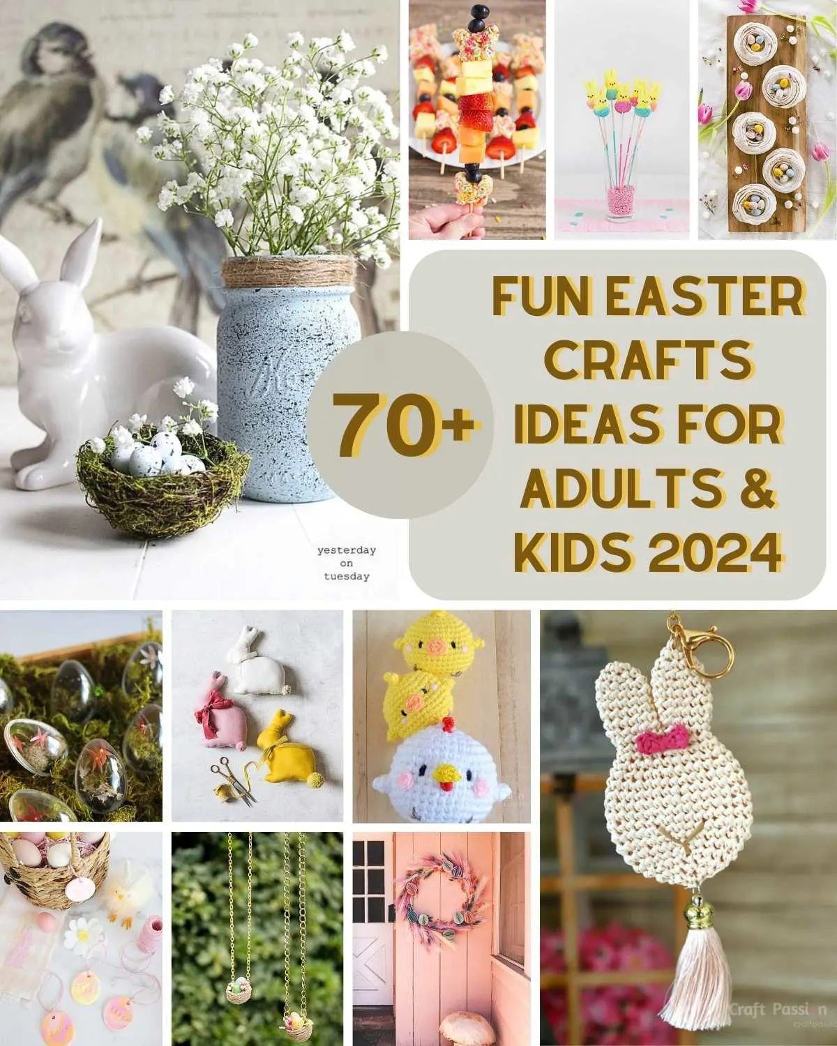 Gather your friends & family to be immersed in these fun Easter Crafts. Ideas ranging from egg decor, bunny-themed treats, & more. Perfect for kids & adults.