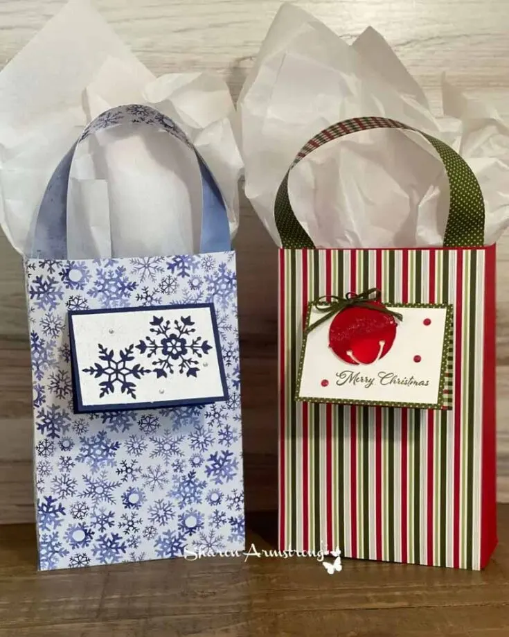 Check out this easy and cute DIY gift bag tutorial that allows you to perfectly match your greeting card using colorful scrapbook paper or cardstock, making them extra special for the receiver.