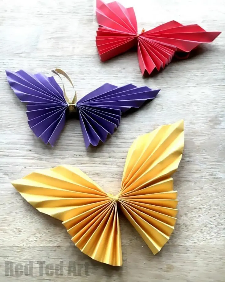 Learn how to make this origami butterfly by making an easy accordion fold on your printer or origami paper! This tutorial will walk you through the steps of creating one or a few.