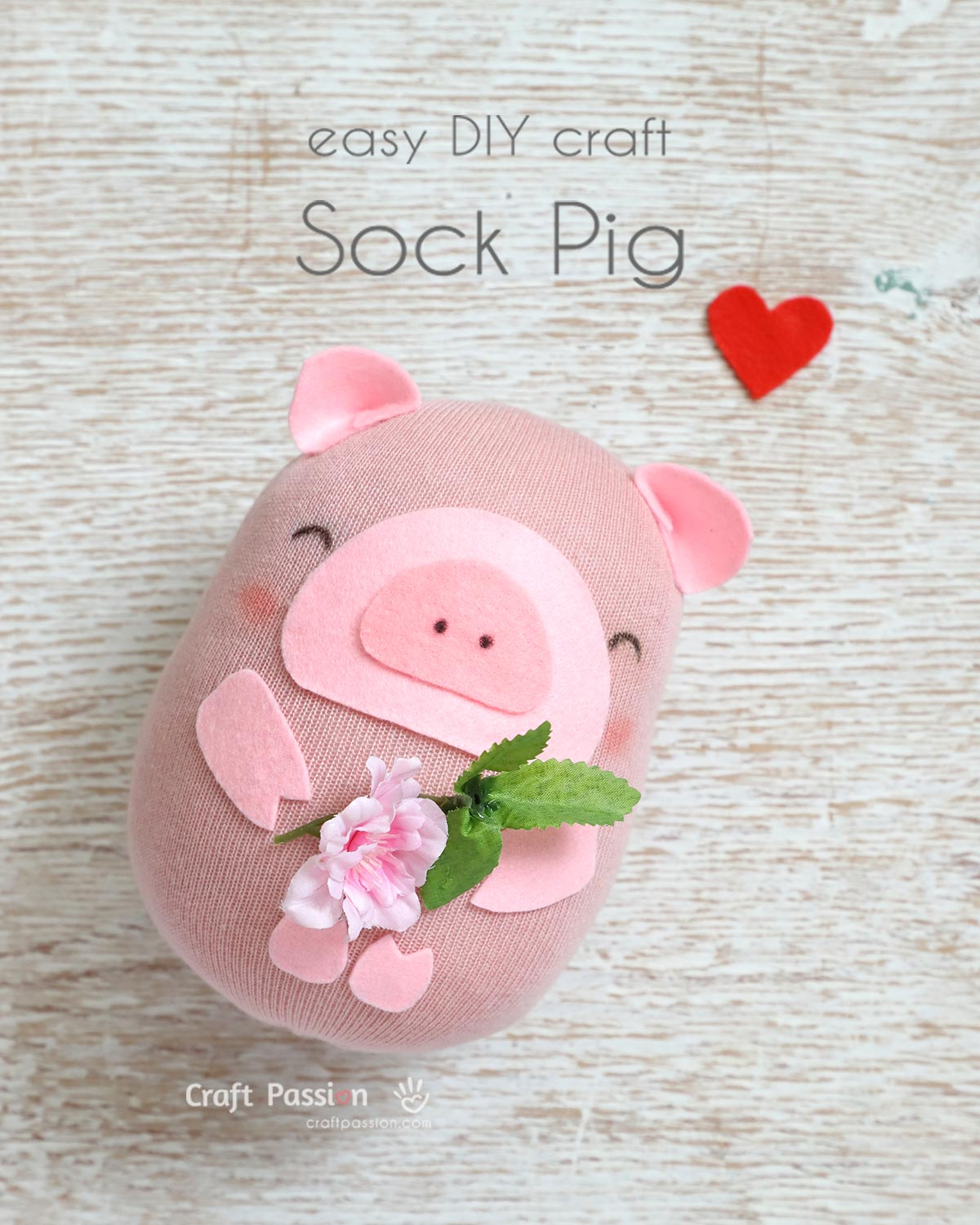easy stuffed pig Make a cute sock pig by using a single sock. Quick and easy project, kid can make it with little help. Great upcycle craft for a missing sock.