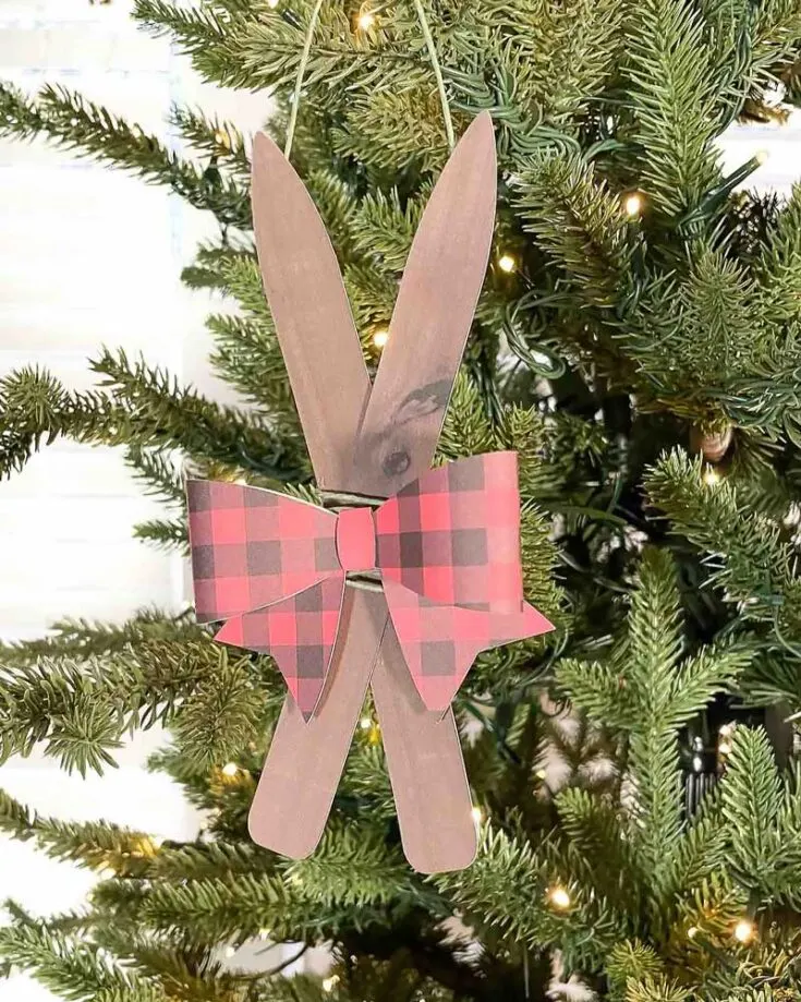 Time to ski into action on the white snow! Made to last and durable, learn to make them as you hang them on your tree. You may have to explain what they are as it is not so obvious!