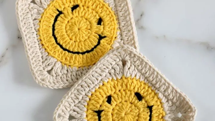 crochet smiley face pattern