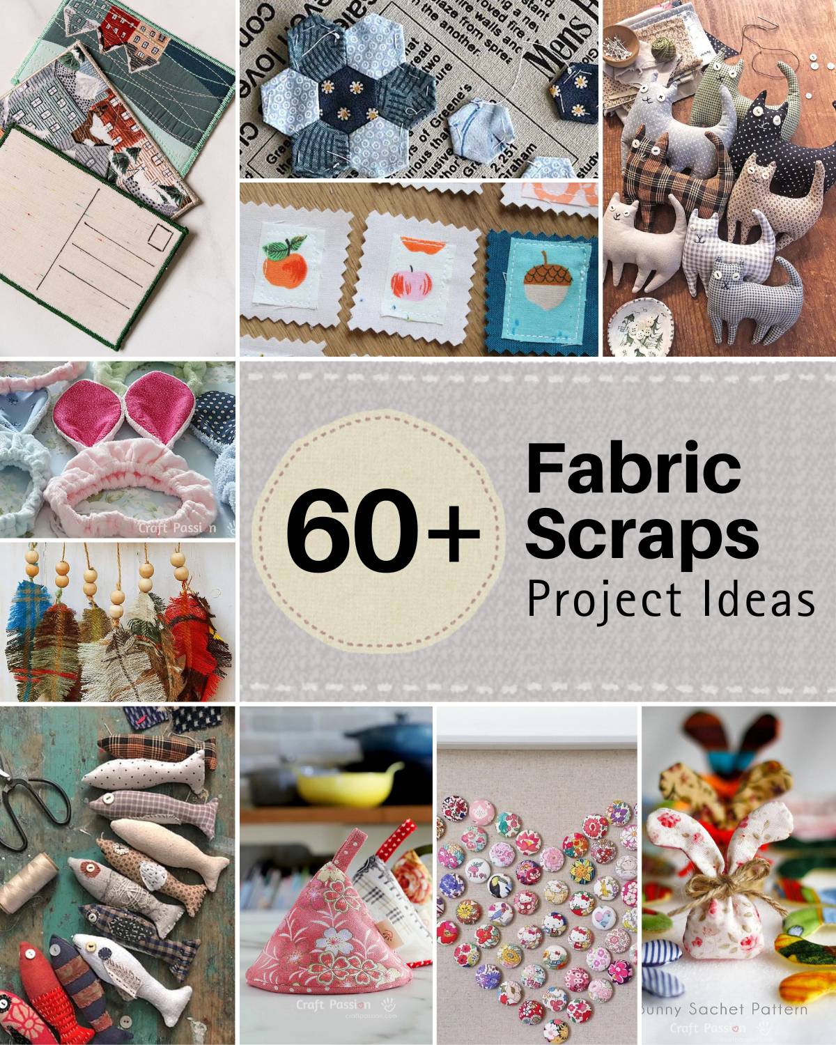 fabric scraps Don't let your fabric scraps go to waste; instead, revamp them into these fantastic projects that are functional, creative, and practical.