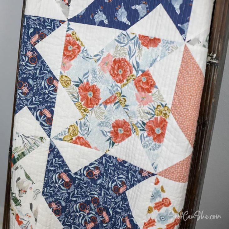 Here's another stunning and straightforward quilt pattern that you can try! It's a fast sewing project, and it's fat-quarter friendly. This beginner project yields a 66" x 55" throw quilt with video and written instructions to guide you through and through.&nbsp;
