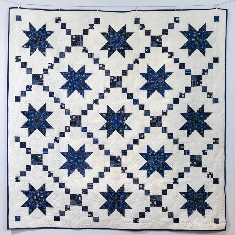 Make this easy Variable Star with Irish Chain quilt by following the step-by-step instructions in the link below! This pattern is ideal for using your favorite fabrics to create a visually appealing quilt that&rsquo;s fun to make and beautiful to display in any room. It&rsquo;s beginner-friendly and has 13 star quilt blocks and 12 Irish chain blocks for a classic-looking quilt. The finished size is 76&rdquo; x 76&rdquo;.