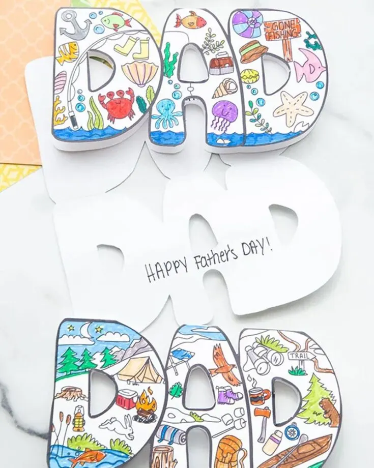 You've come to the right place if you are searching for unique and one-of-a-kind Father&rsquo;s Day crafts. Look at this adorable card design that is perfect for customization so your kids can add their personal touch to each card. It also comes with a video tutorial to guide you step-by-step on how to make this handmade craft easily.