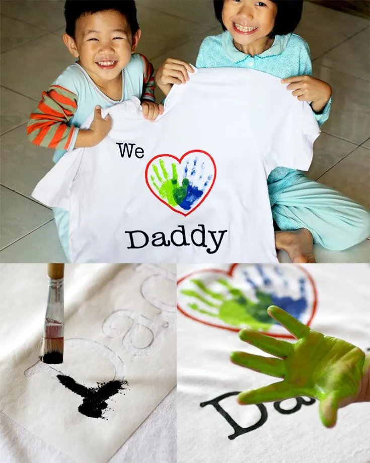 Surprise your dad this Father&rsquo;s Day with a cute DIY T-shirt to show him your love and appreciation. All you need to create this craft is a freezer paper stencil, a printer, paint, and a heartfelt message to surprise him on the morning of his special day.&nbsp;