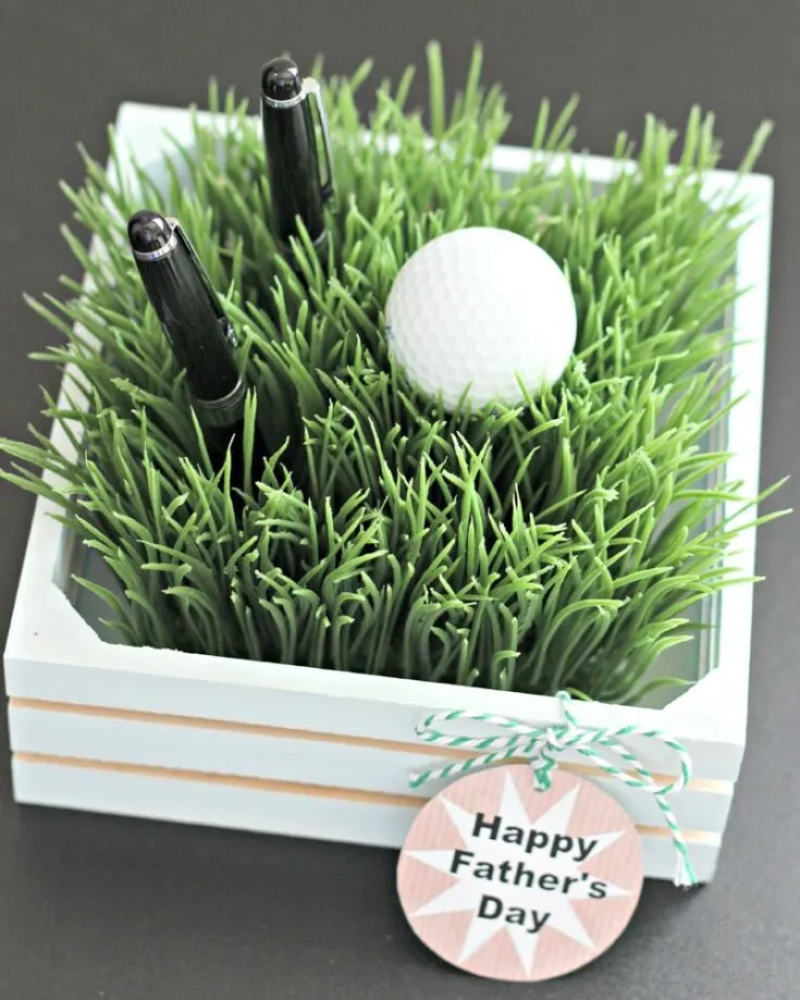 Check out this thoughtful Father&rsquo;s Day gift that shows your adoration for his favorite sport! If he loves to golf, then this design is calling your name. It is a perfect two-in-one gift that is also fully functional yet decorative. Try it out now!&nbsp;