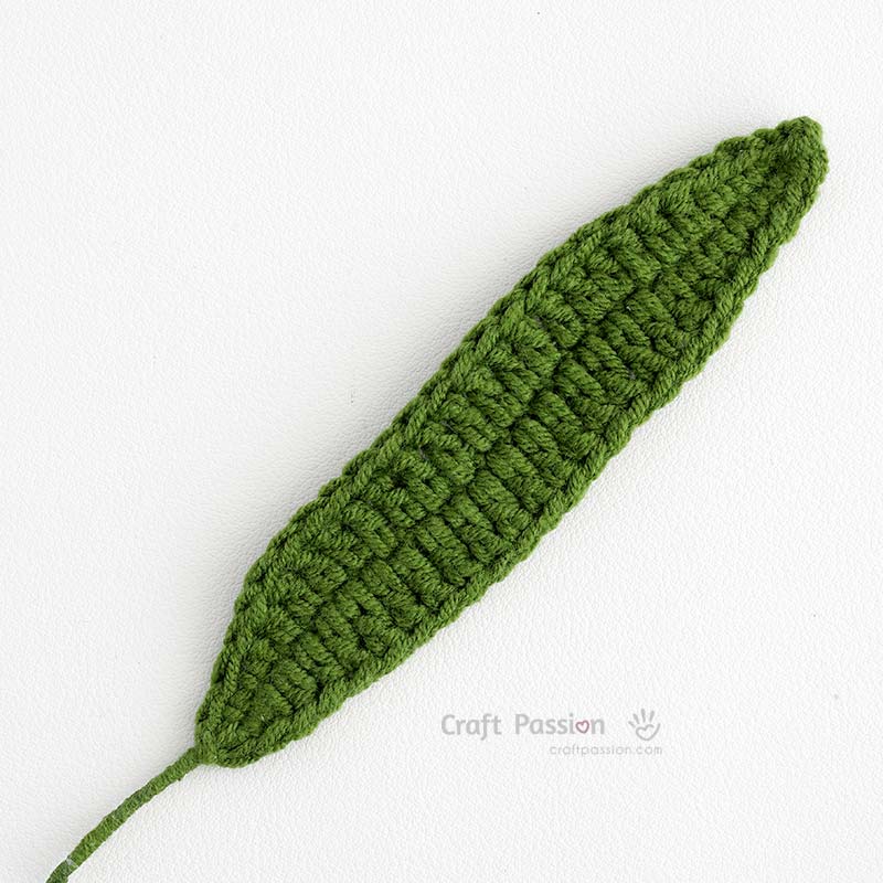 feesia leaf crochet pattern leaf for freesia flower crochet pattern - free pattern