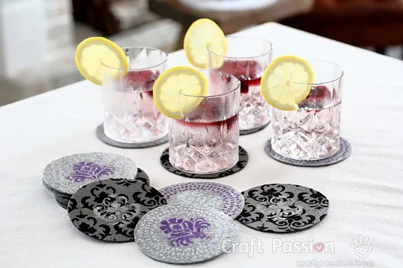 felt coasters