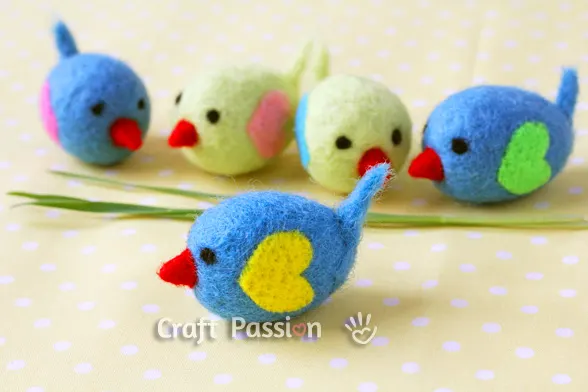 how to make felted bird